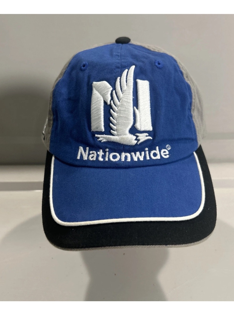 Nationwide Dale Earnhardt Jr #88 Blue Gray Adjustable Hat Checkered Flag Sports